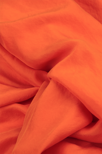 Diagonal Flame Orange Silk Scarf 4