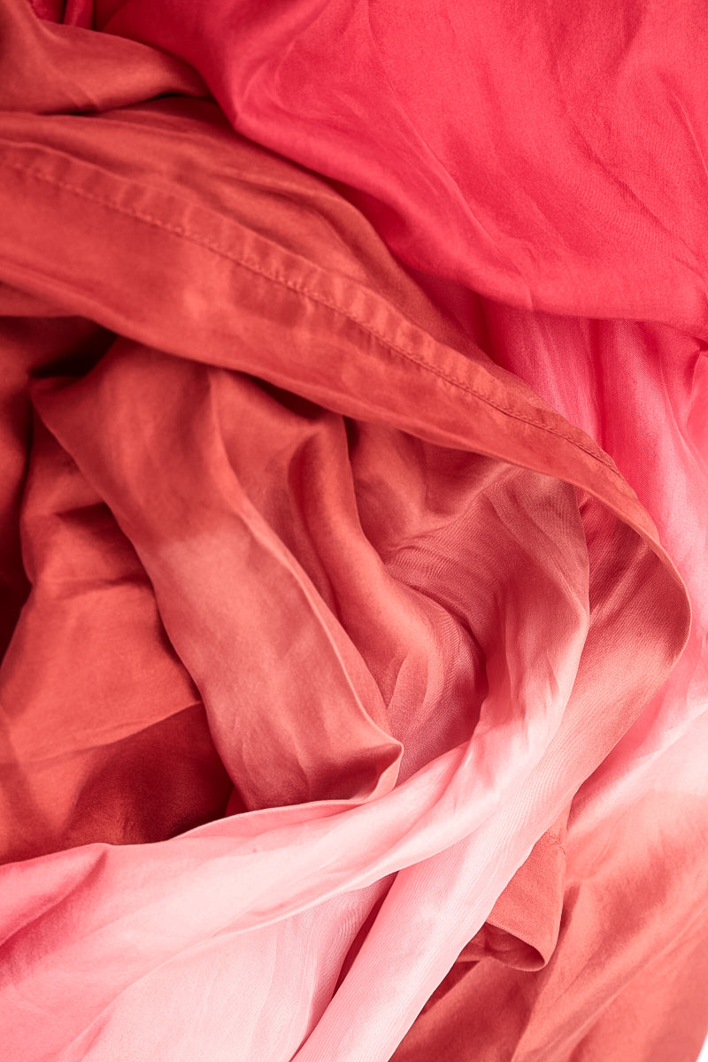 Cherry Ombré Pure Silk Scarf 6