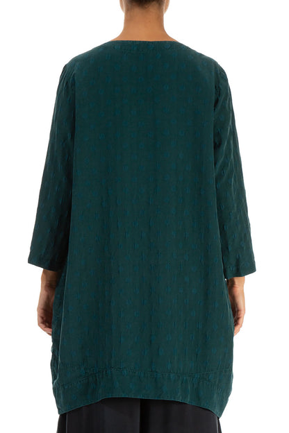 Dotty Emerald Silk Tunic 2