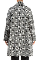 Dotty Patterned Open Wool Jacket 2