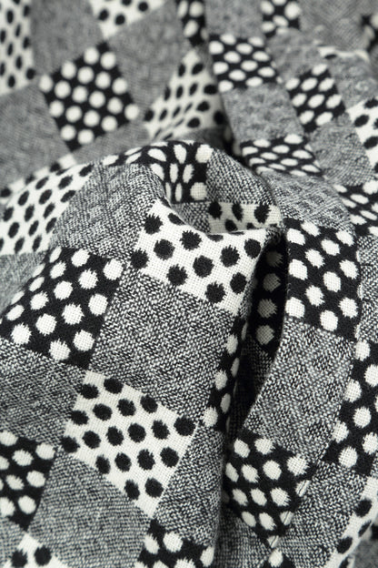 Dotty Patterned Open Wool Jacket 5