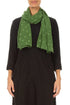 Dotty Shamrock Green Silk Scarf 1