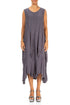 Draped Graphite Silk Bamboo Dress 1