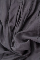 Draped Graphite Silk Bamboo Dress 5