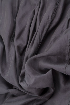 Draped Graphite Silk Bamboo Dress 5