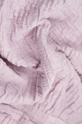 Dropped Edge Crinkled Lilac Silk Linen Jacket 5