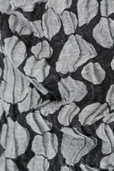 Dropped Side Silver Circle Silk Linen Jacket 5