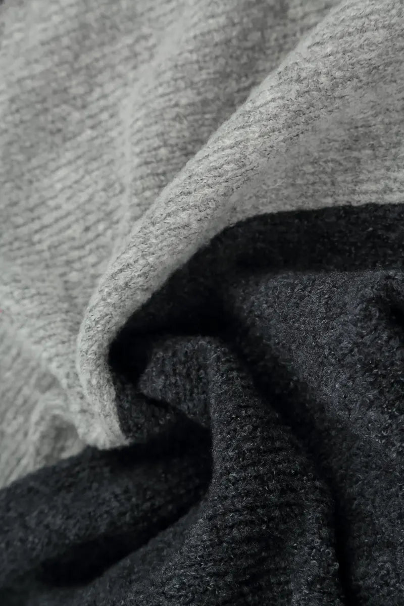 Dual Light &amp; Dark Grey Wool Sweater 5