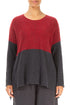 Dual Red & Dark Grey Wool Sweater 1