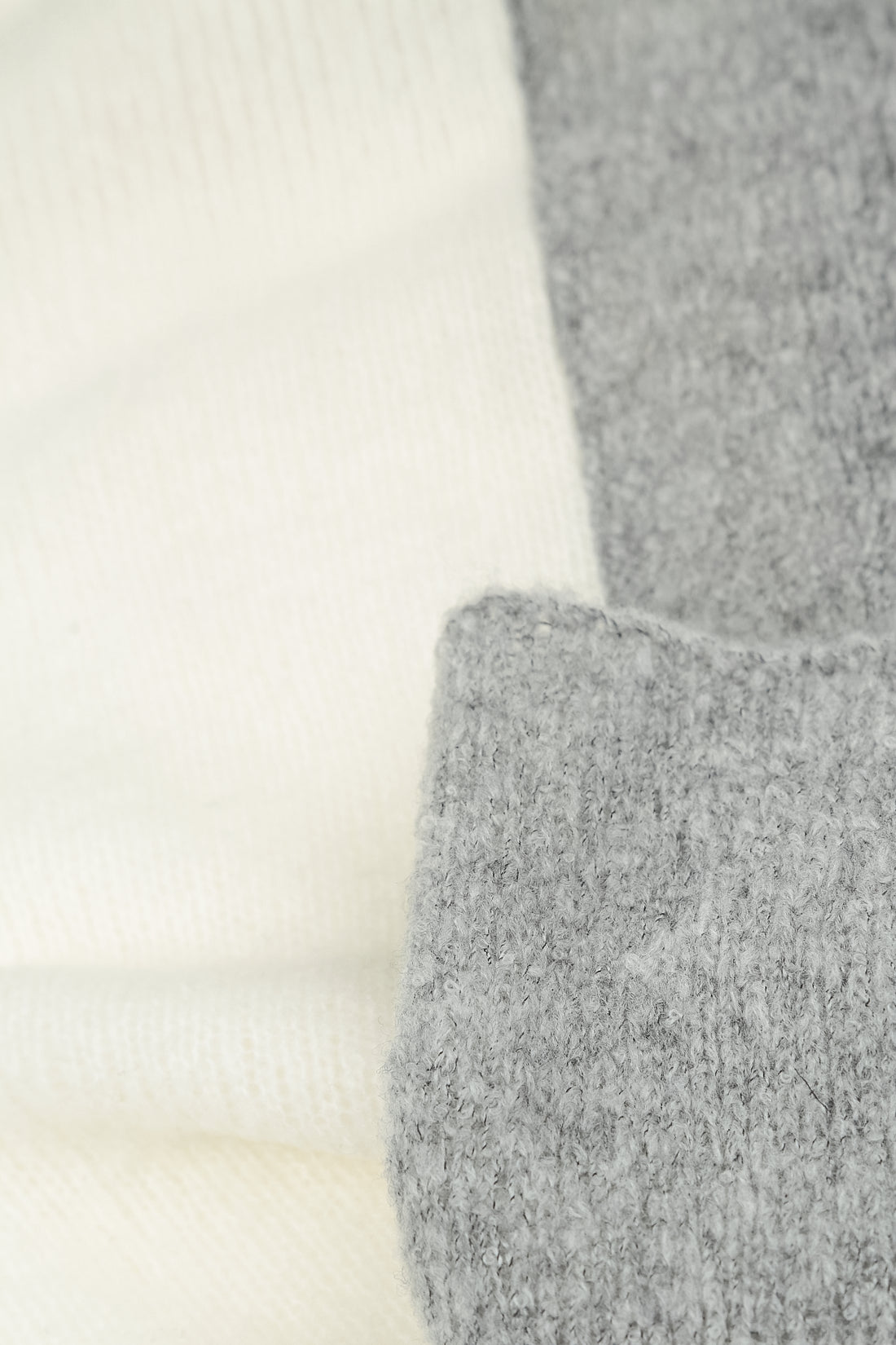 Dual White &amp; Light Grey Wool Sweater 5