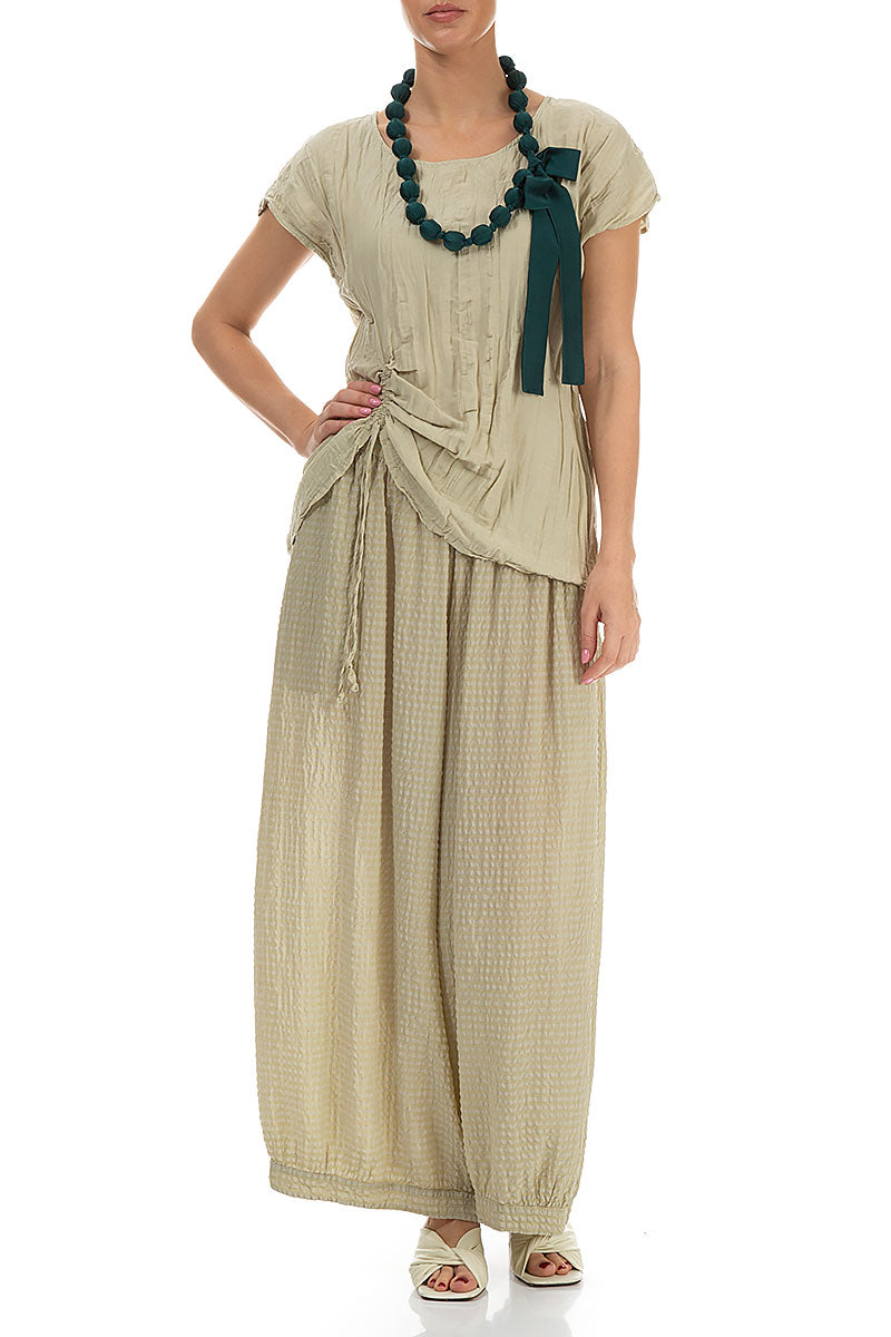 Emerald Silk Bead Necklace 2