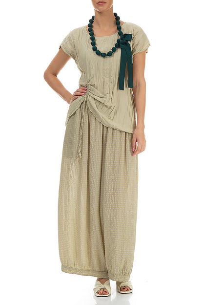 Emerald Silk Bead Necklace