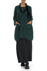 Emerald Silk Velvet Bead Necklace 2