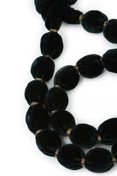 Emerald Silk Velvet Bead Necklace 6