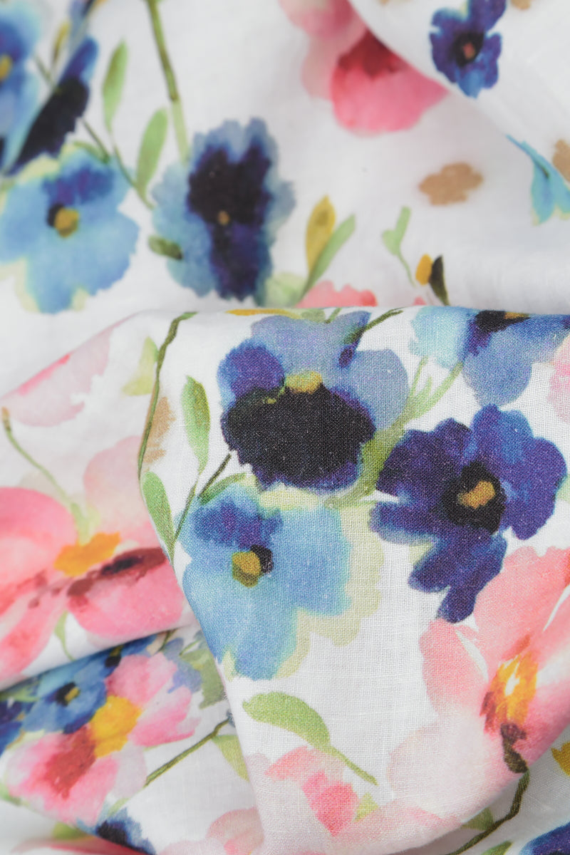 Empire Waist Primrose Linen Dress 5