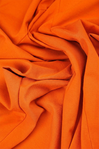 Baumwollkleid „Exposed Seams“ Flammorange