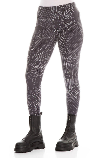 Feather Grey Cotton Leggings 3