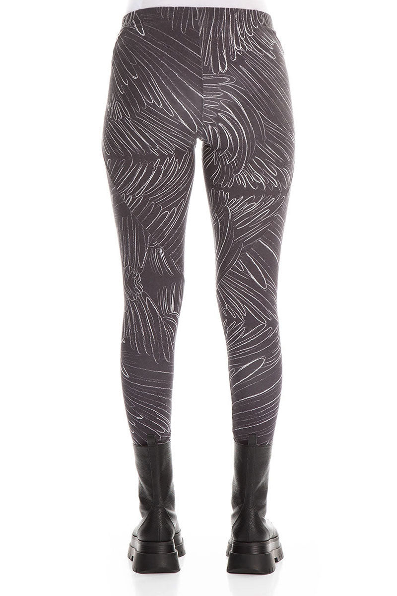 Feather Grey Cotton Leggings 2