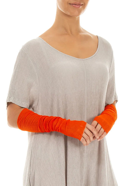 Flame Orange Mesh Soft Cotton Wristlets 3