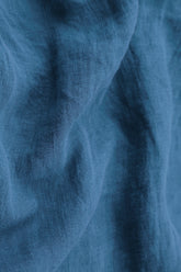 Flared Blue Gauze Linen Tunic Dress 5