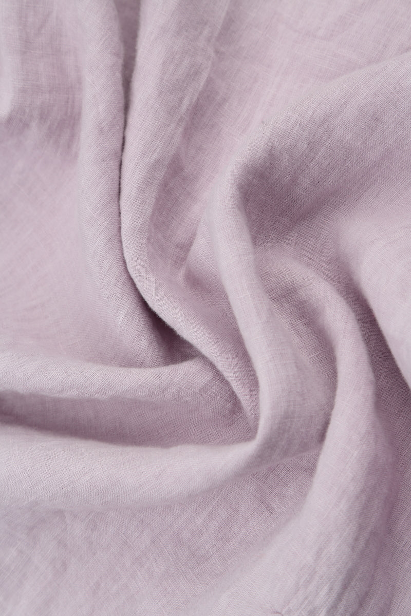 Flared Lilac Linen Shirt