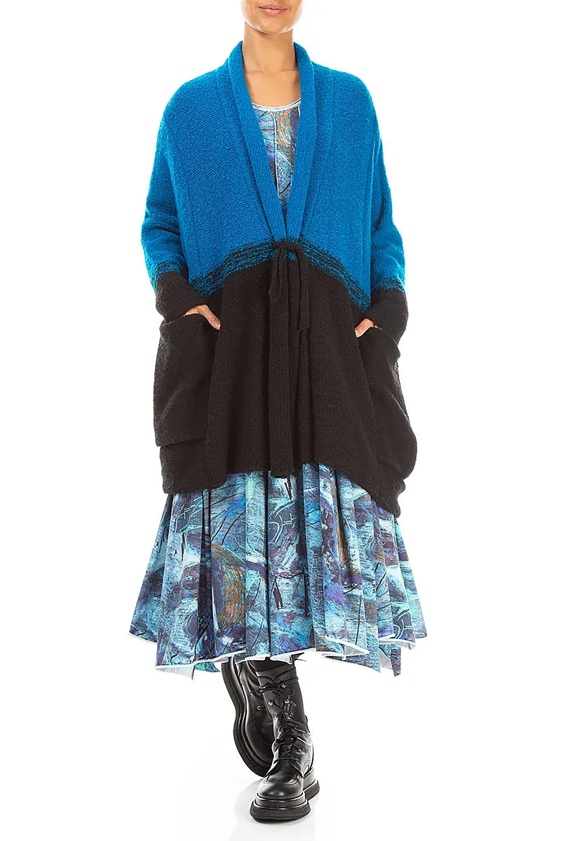 Flared Maxi Blue Reverie Cotton Dress