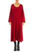 Flared Red Wool Dress 1