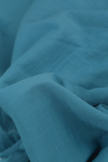 Half Sleeves Floaty Denim Silk Cotton Dress 6