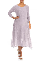 Floaty Lilac Light Silk Dress 4