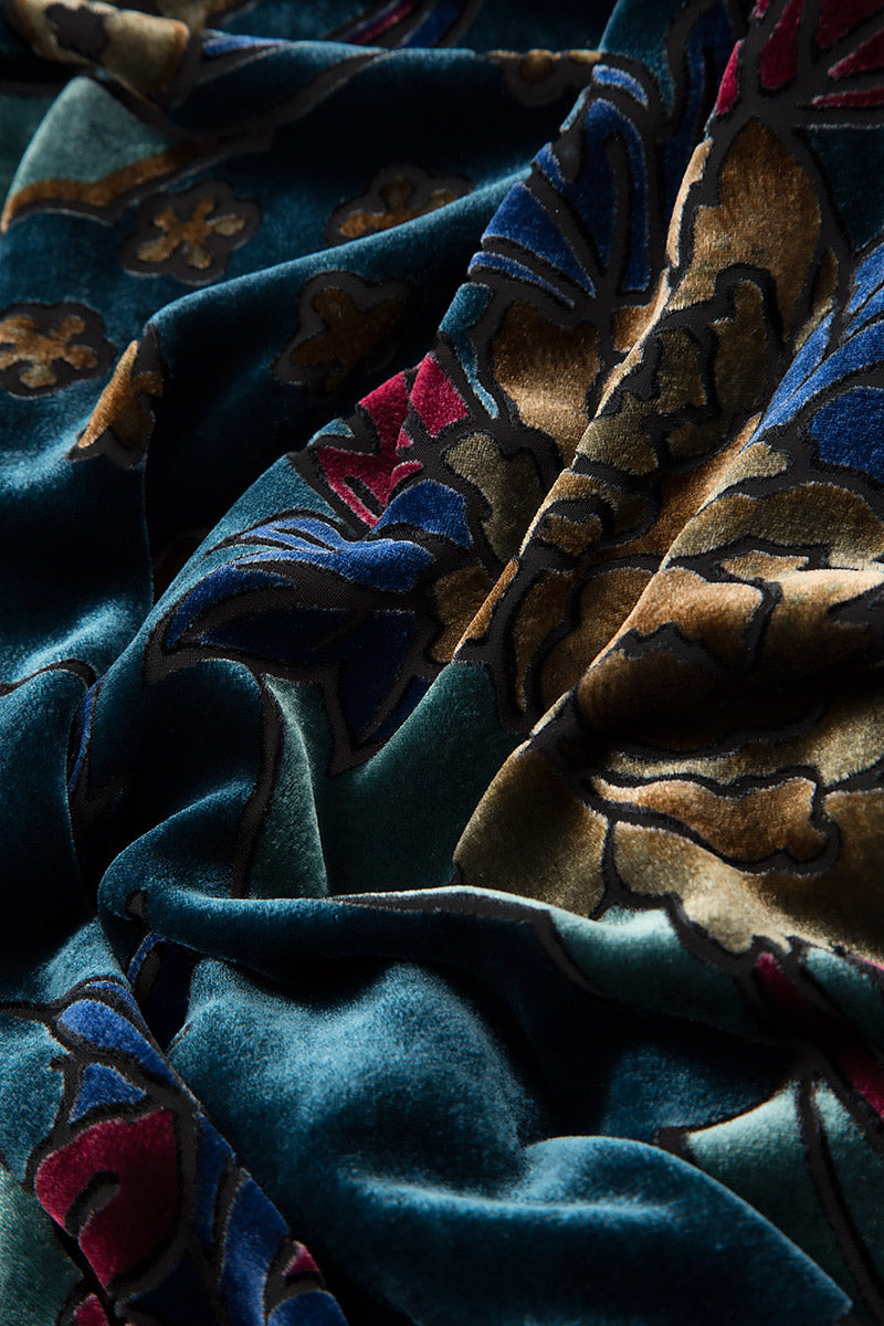 Floral Devoré Silk Velvet Shirt 6