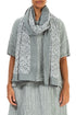 Floral Sage Silk Chiffon Scarf 1
