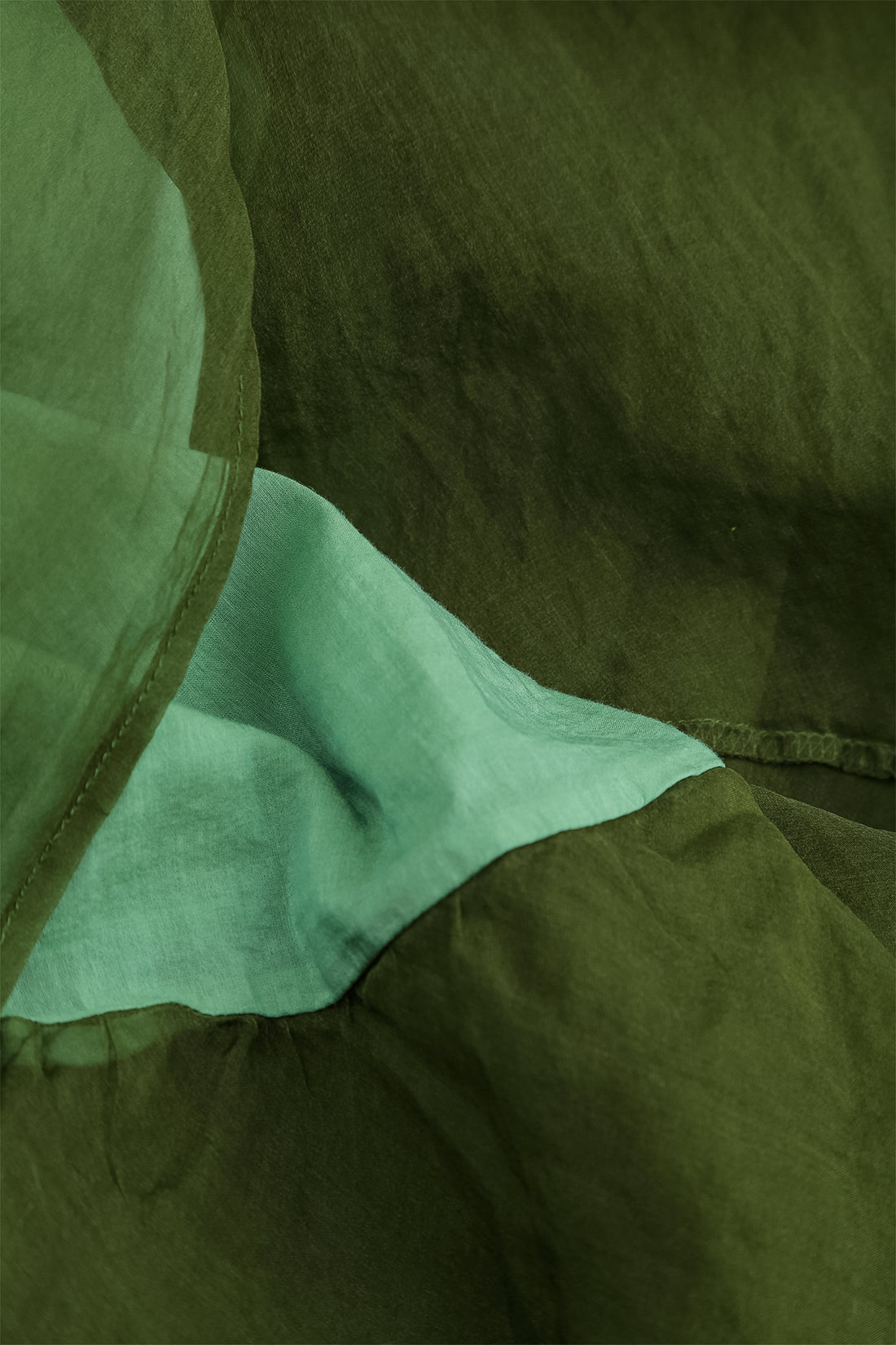 Flowing Shamrock Green Silk Chiffon Dress 8