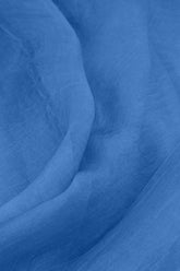 Flowy Cornflower Silk Chiffon Dress 6