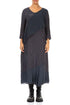 Flowy Crinkled Violet Silk Dress 1