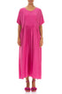 Flowy Fuchsia Pure Silk Dress 1