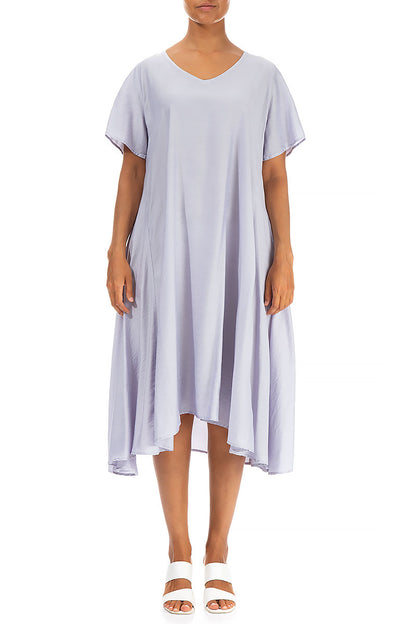 Flowy Lavender Silk Bamboo Dress 1