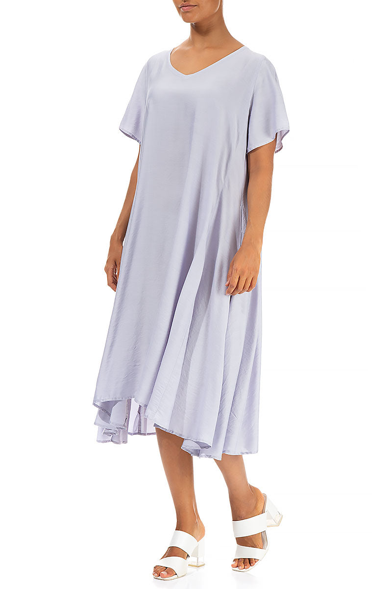Flowy Lavender Silk Bamboo Dress 3