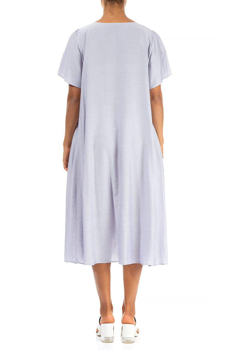 Flowy Lavender Silk Bamboo Dress 2