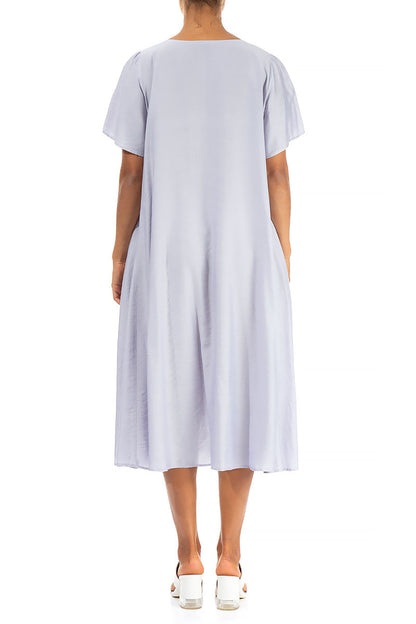 Flowy Lavender Silk Bamboo Dress 2