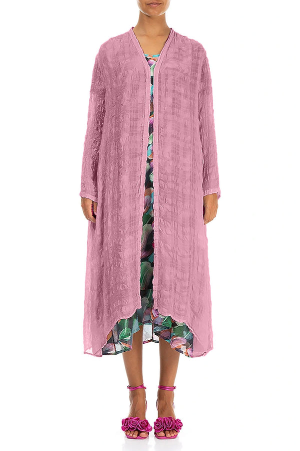 Flowy Mauve Taupe Light Silk Jacket 1