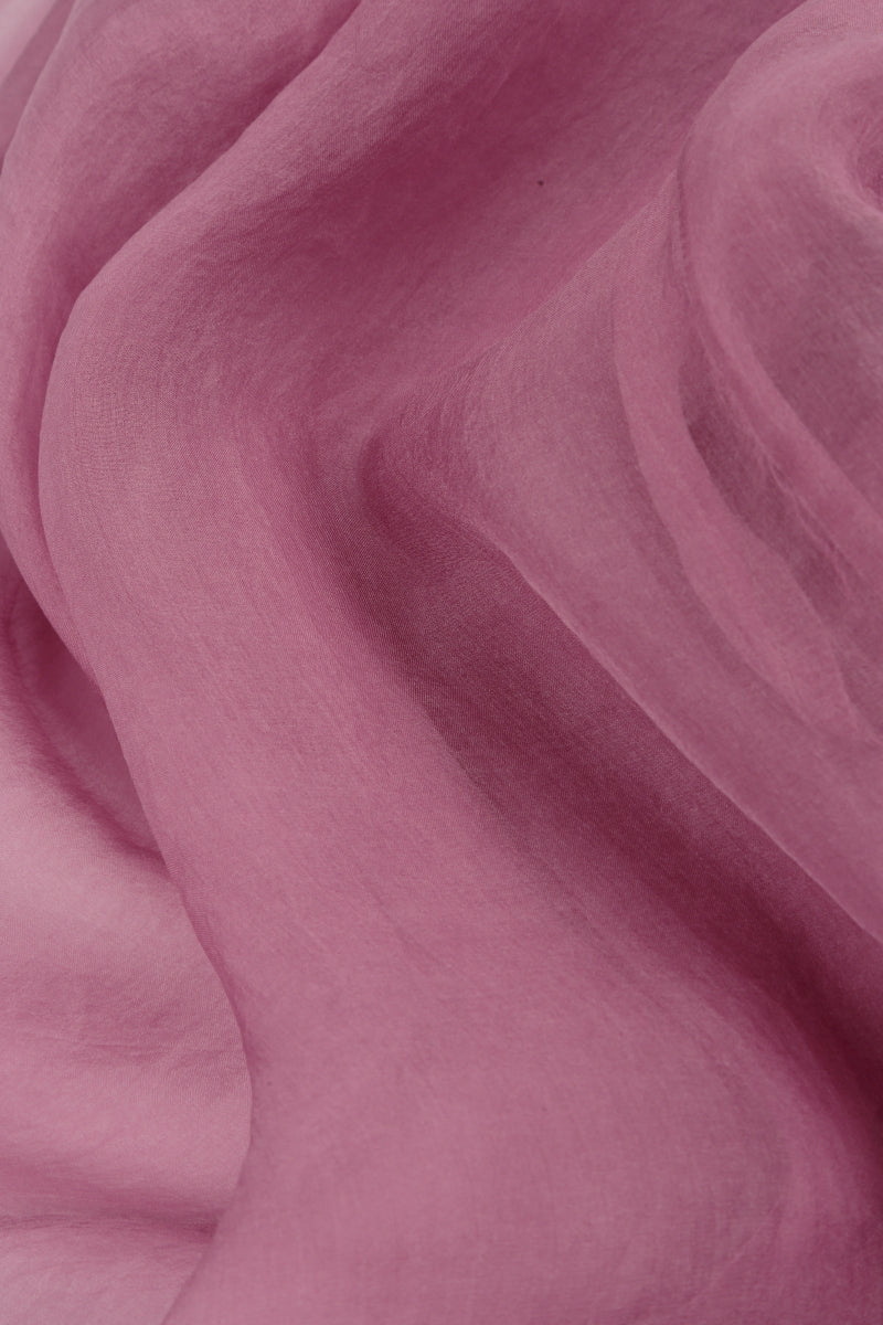 Flowy Mauve Taupe Silk Chiffon Jacket 5