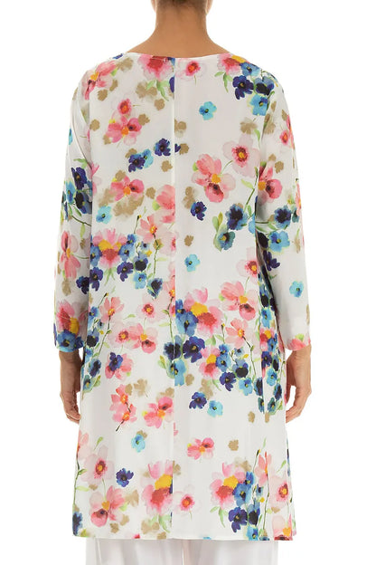 Flowy Primrose Silk Bamboo Tunic
