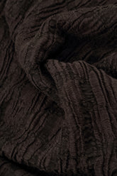 Forest Brown Circle Silk Linen Scarf 4