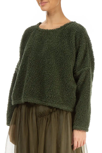 Forest Mist Teddy Cotton Jumper 3