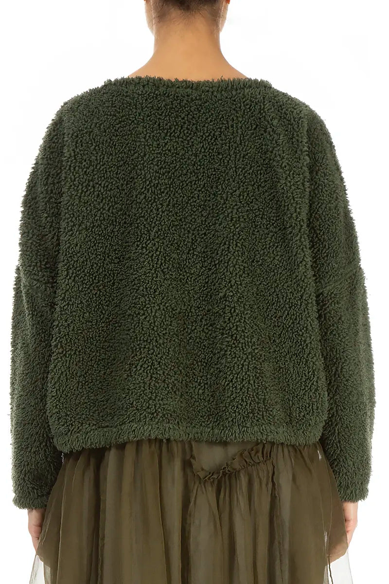 Forest Mist Teddy Cotton Jumper 2