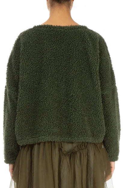 Forest Mist Teddy Cotton Jumper 2
