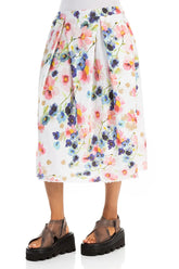 Frayed Hem Primrose Linen Skirt 3