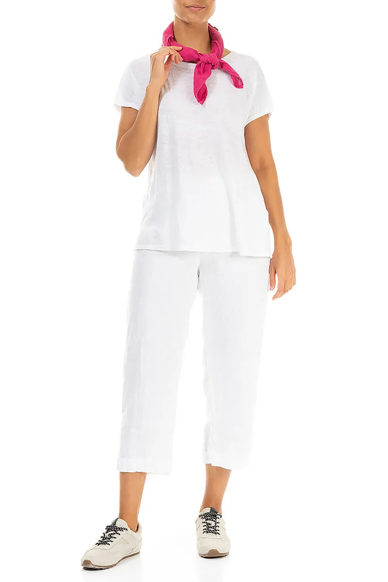 Fuchsia Gaze Leinen Schal