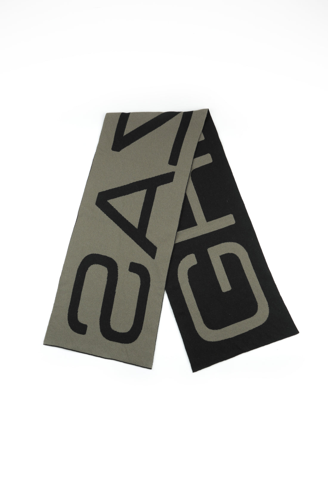 GRIZAS Khaki Soft Wool Scarf 2