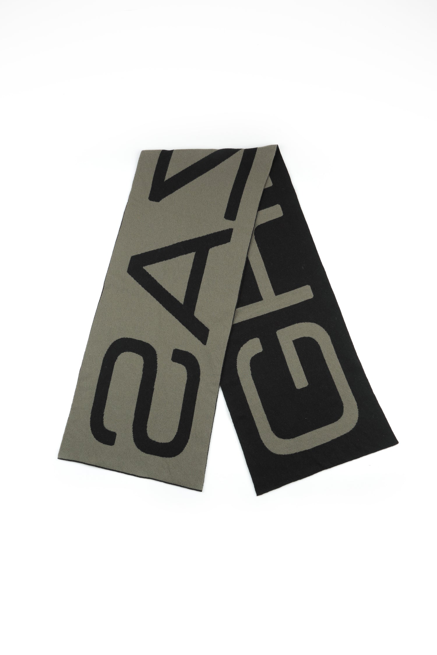 GRIZAS Khaki Soft Wool Scarf 2